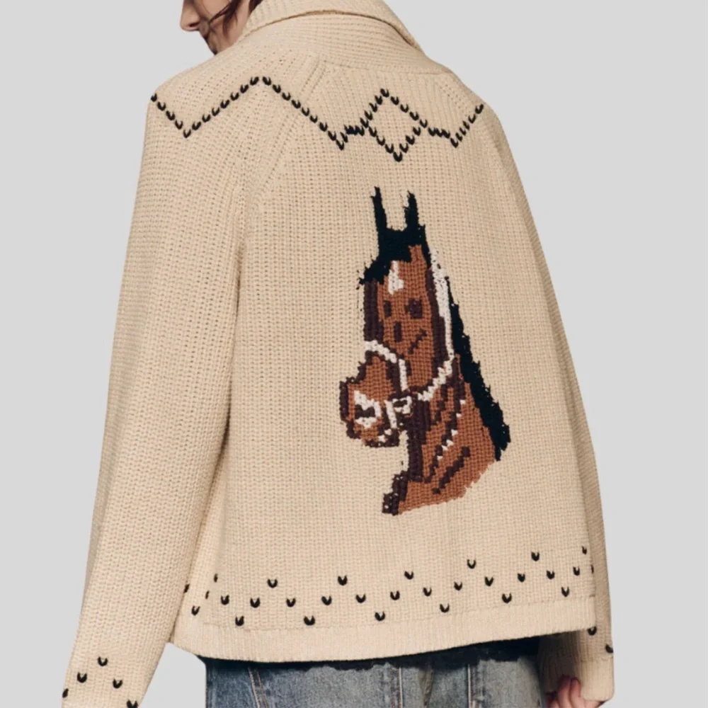 The Great. The Horse Lodge Cardigan in Cream • NWT - Picture 3 of 10